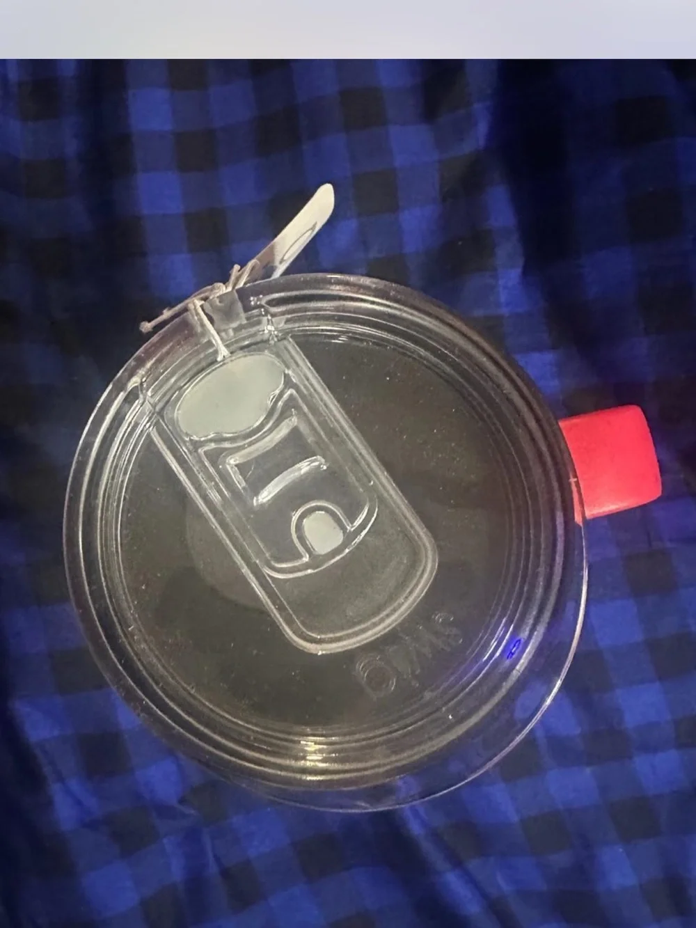 Swig Red Handle Purple Gingham Lobster Travel Mug